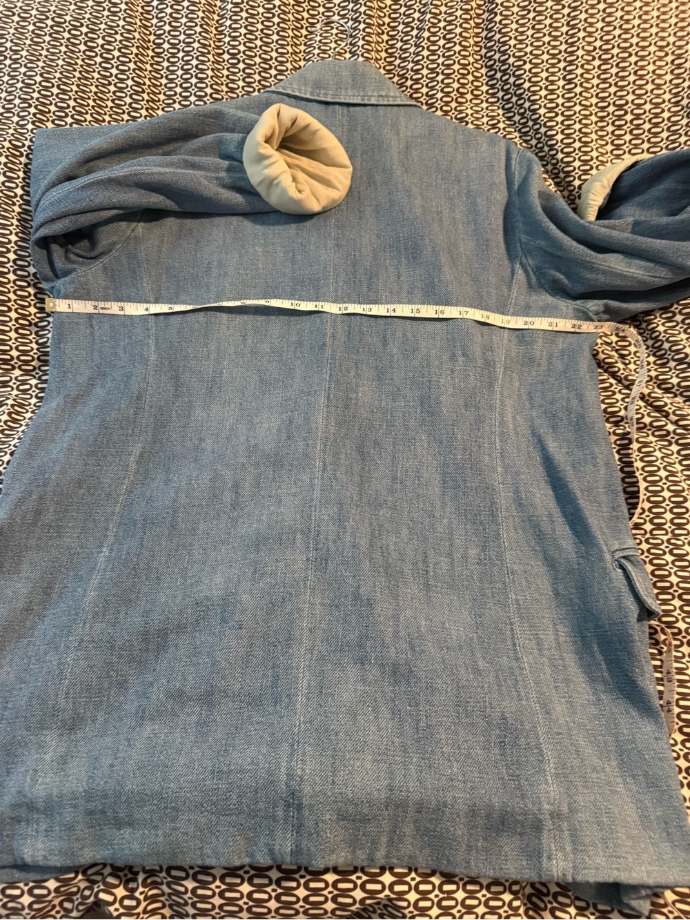 Free People Adriana Denim Double-Breasted Blazer - Picture 13 of 14